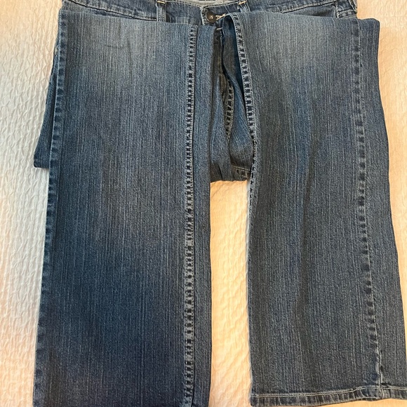 CODY JAMES MEN'S ROUGHSTOCK MEDIUM WASH SLIM STRAIGHT RIGID DENIM JEANS 36x32 - Picture 2 of 6